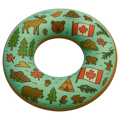Evolve 4ft. Pool Tube - Canada Green / Tan 1 ea, $15.00/1ea