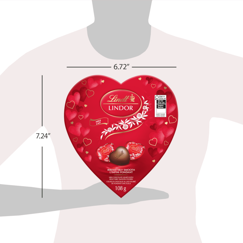 LINDOR Amour Milk Chocolate Hearts Box