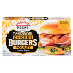 Kebab Factory Burgers au poulet tandoori 678 g, 1,56 $/100g