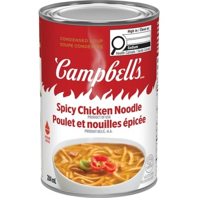 Campbell's Condensed Soup Spicy Chicken Noodle Medium 284 ml, $0.81/100ml