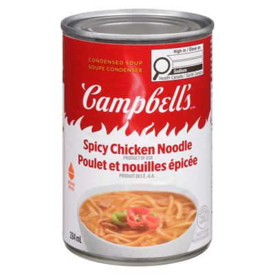 Campbell's Condensed Soup Spicy Chicken Noodle Medium 284 ml, $0.88/100ml