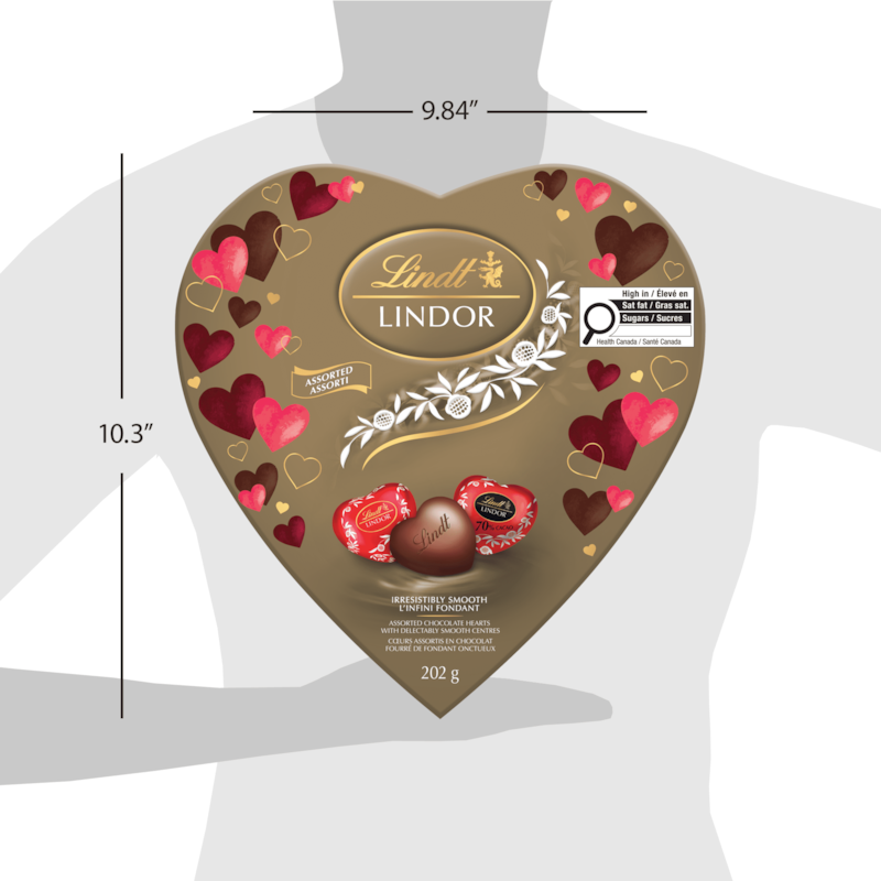 LINDOR Amour Assorted Chocolate Hearts Box
