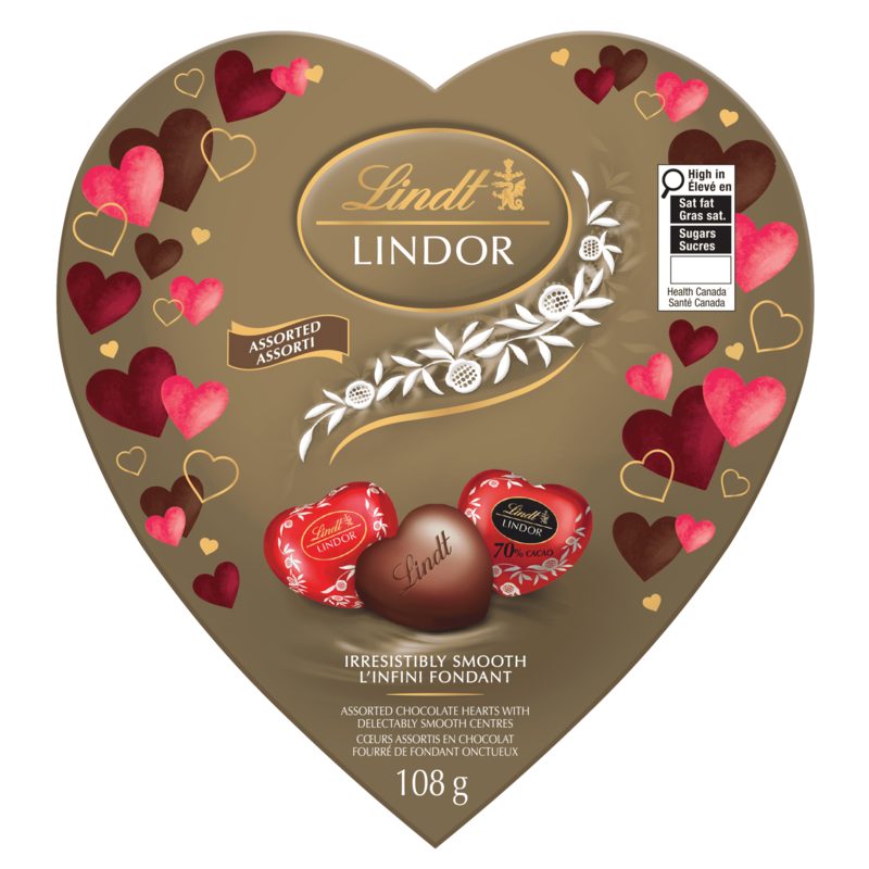 LINDOR Amour Assorted Chocolate Hearts Box