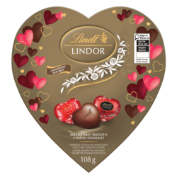 LINDOR Assortiment Amour de chocolats en forme de cœur