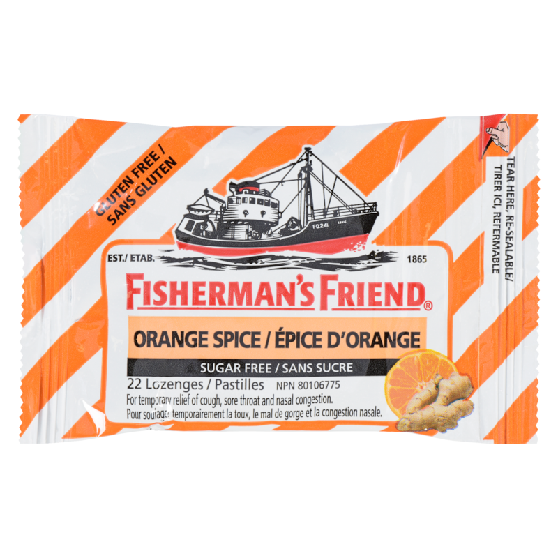 Lozenges Orange Spice Sugar Free