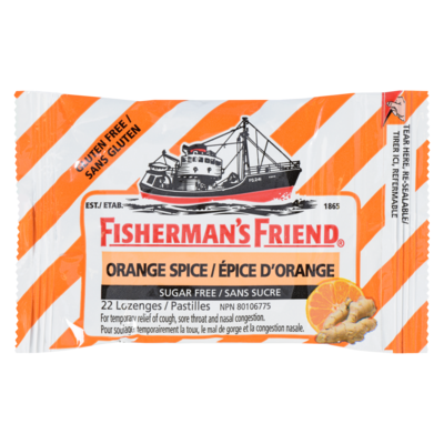 Fisherman’s Friend Pastilles épice d'orange sans sucre 22 ea, 0,14 $/1ch