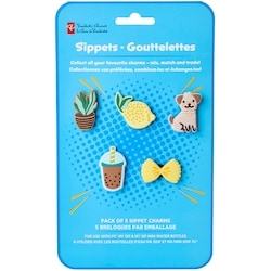 Lot de 5 breloques Gouttelettes – bleu