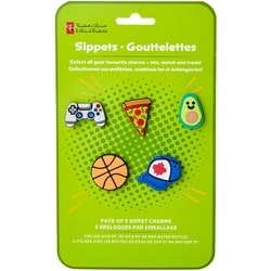 Lot de 5 breloques Gouttelettes – vert lime