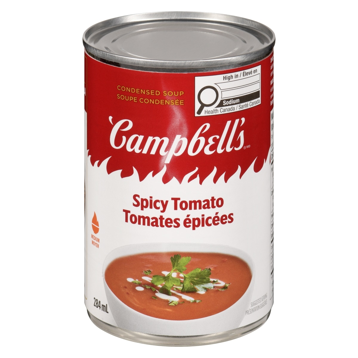 Campbell's Condensed Soup Spicy Tomato Medium 284 ml, $0.81/100ml