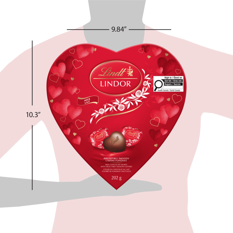 LINDOR Amour Milk Chocolate Hearts Box