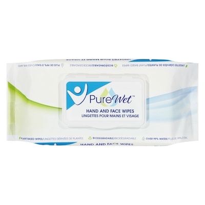 PureWet Hand And Face Wipes 60 ea, $0.17/1ea
