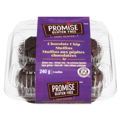 Promise Gluten Free Chocolate Chip Muffins 240 g, $3.12/100g