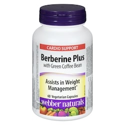 Webber Naturals Berberine Plus With Green Coffee Bean 60 ea, $0.37/1ea