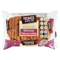 Promise Gluten Free Raisin Loaf Deliciously Fruity 400 g, $2.37/100g