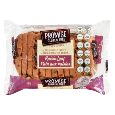 Promise Gluten Free Raisin Loaf Deliciously Fruity 400 g, $2.25/100g