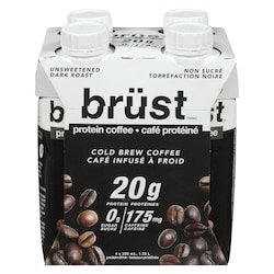 Brust Boisson protéinée non sucré torréfaction noire 4x1320.0 ml, 0,25 $/100ml
