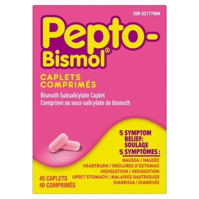 Pepto-Bismol Caplets 40 ea, $0.40/1ea