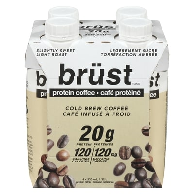 Brust Boisson protéinée légèrement sucré torréfaction ambrée 4x1320.0 ml, 0,33 $/100ml