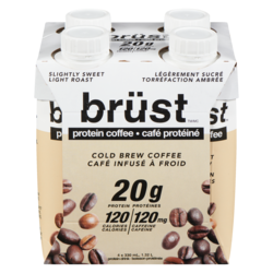 Brust Boisson protéinée légèrement sucré torréfaction ambrée 4x330.0 ml, 1,02 $/100ml