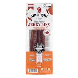 Sikorski Sausages Jerky Snacks Pork Smokin' Cayenne 1 ea, $3.49/1ea