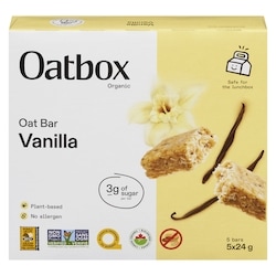 Oatbox Oat Bar Vanilla Organic 120 g, $3.75/100g