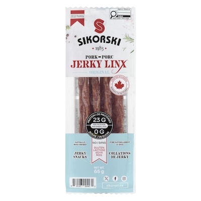 Sikorski Sausages Jerky Snacks Original Pork 1 ea, $3.49/1ea