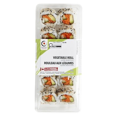 Bento Rouleau aux légumes 215 g, 3,95 $/100g