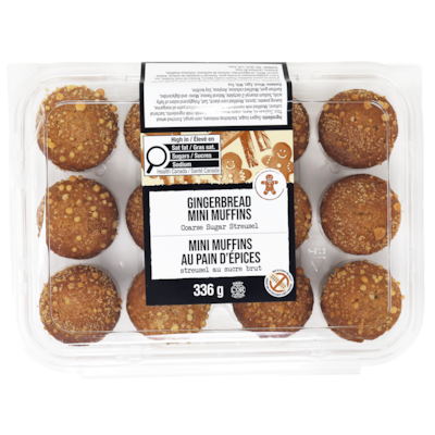 FGF Mini Gingerbread Muffins 336 g, $1.49/100g