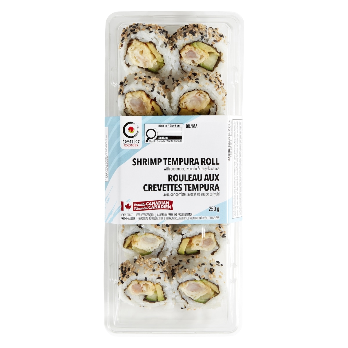 Bento Shrimp Tempura Roll 250 g, $4.00/100g