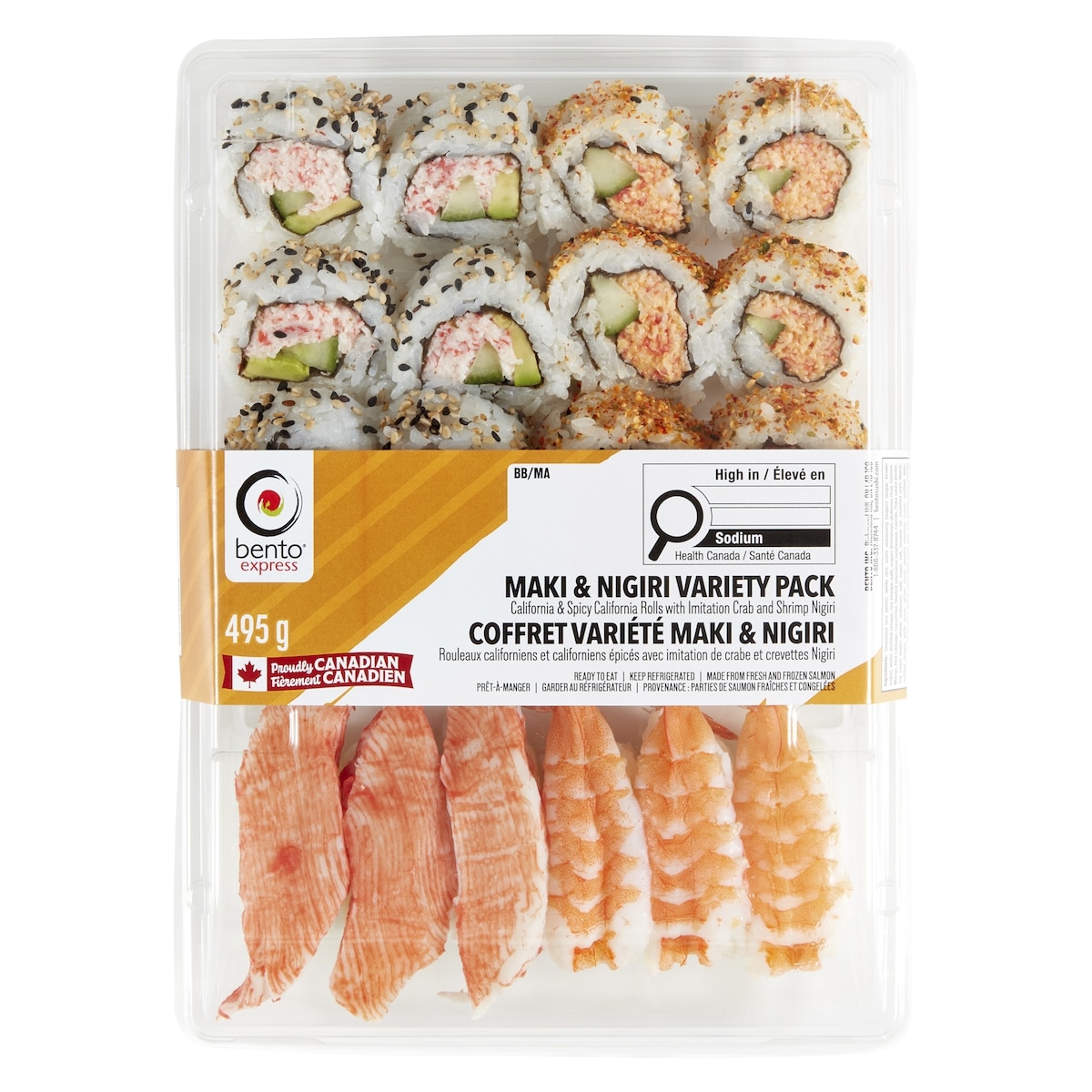 Bento Maki & Nigiri Variety Pack 495 g, $3.33/100g
