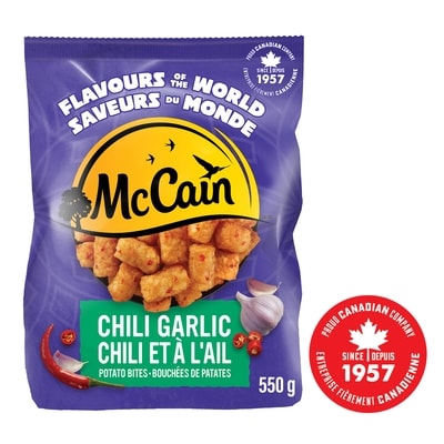 McCain Flavours of the World Chili Garlic Potato Bites 550 g, $0.55/100g