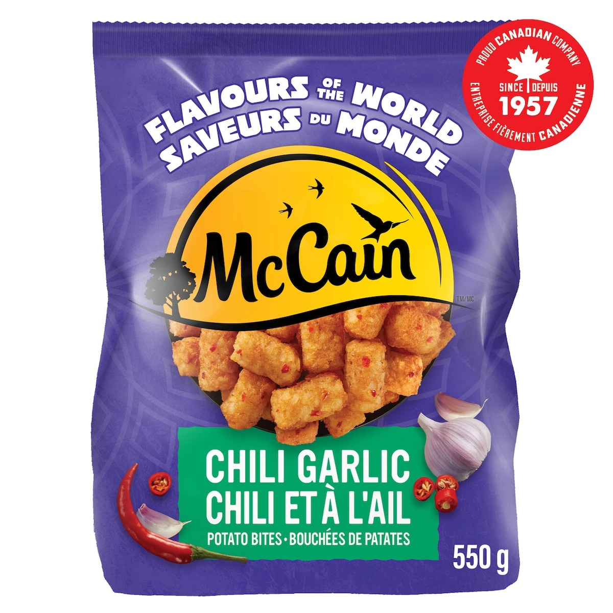 McCain Flavours of the World Chili Garlic Potato Bites 550 g, $0.55/100g