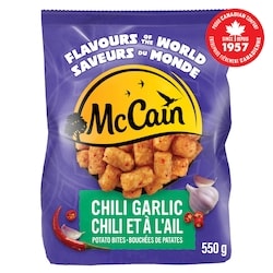 McCain Flavours of the World Chili Garlic Potato Bites 550 g, $1.09/100g