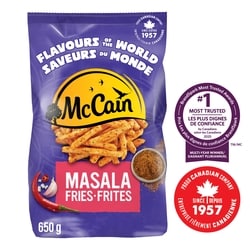 McCain Flavours of the World Masala Fries 650 g, $0.92/100g
