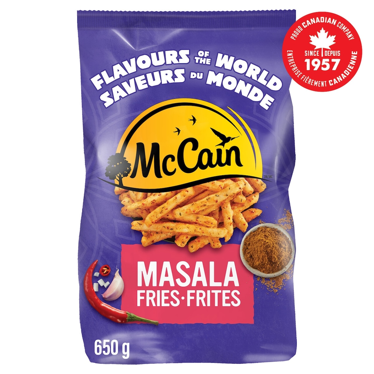 McCain Frites Masala Saveurs du monde 650 g, 0,46 $/100g