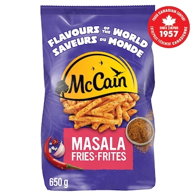 McCain Frites Masala Saveurs du monde 650 g, 0,92 $/100g