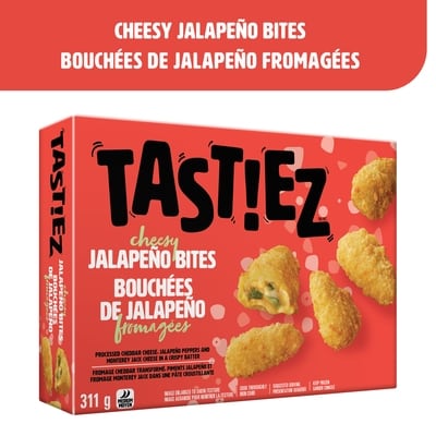 Tast!ez Cheesy Jalapeño Bites 311 g, $1.61/100g