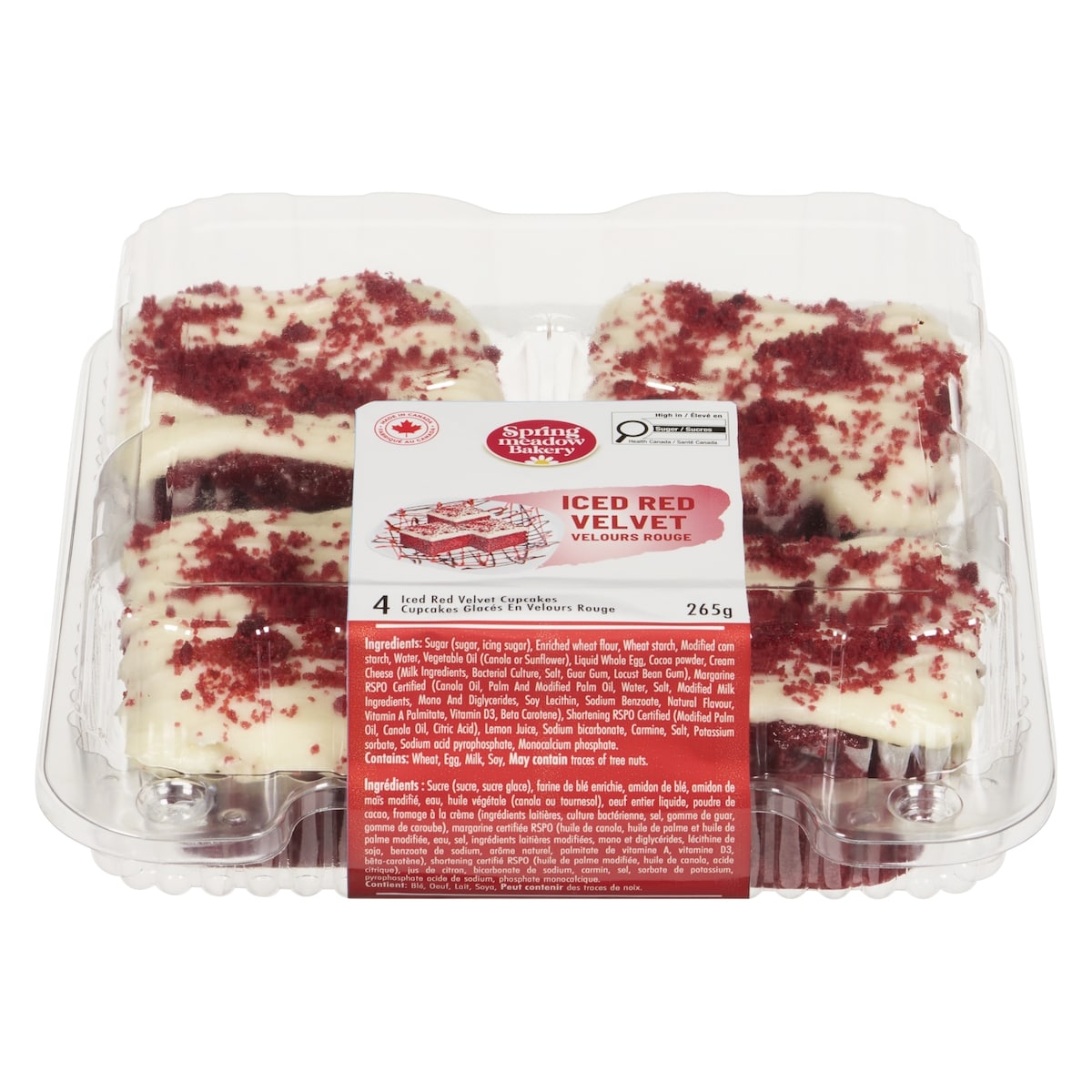null Cupcakes glacés en velours rouge 265 g, 1,89 $/100g