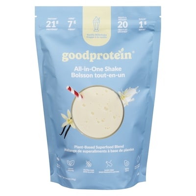 GOOD PROTEIN Boisson tout-en-un frappé à la vanille 440 g, 8,41 $/100g