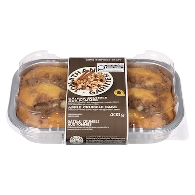 null Gâteau crumble aux pommes 400 g, 1,50 $/100g