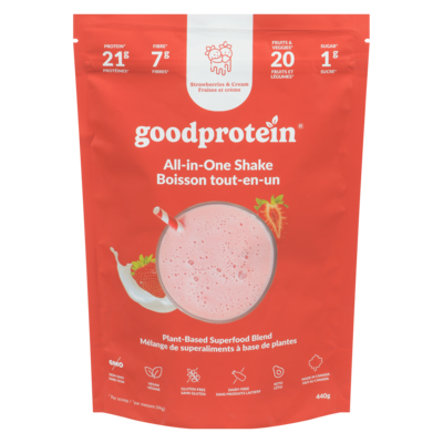 GOOD PROTEIN All-In-One Shake Strawberries & Cream 440 g, $6.59/100g