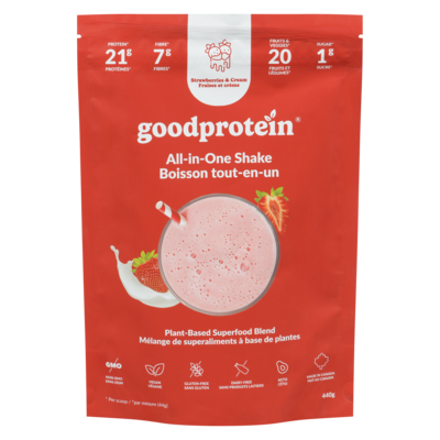 GOOD PROTEIN All-In-One Shake Strawberries & Cream 440 g, $7.95/100g
