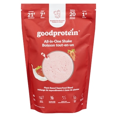 GOOD PROTEIN Boisson tout-en-un fraises et crème 440 g, 8,41 $/100g