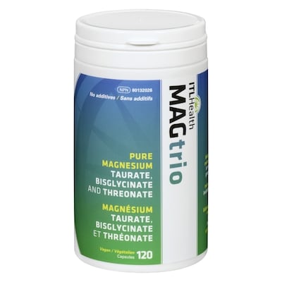Itl Health Pure Magnesium Taurate, Bisglycinate And Threonate 120 ea, $0.17/1ea