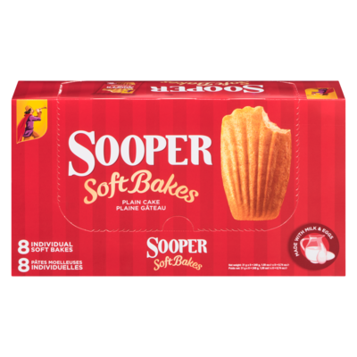 EBM Sooper Soft Bakes gâteau nature 256 g, 1,75 $/100g
