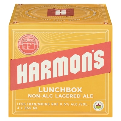 Harmon's Non-Alc Lagered Ale Lunchbox 4x355.0 ml, $0.91/100ml