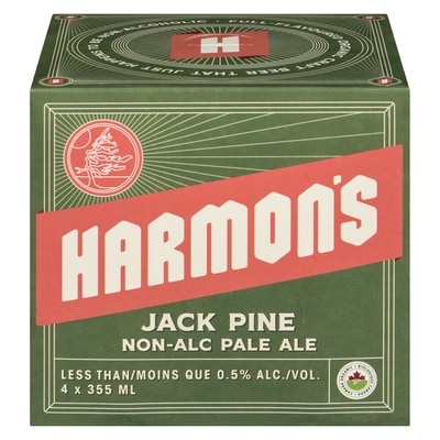 Harmon's Non-Alc Pale Ale Jack Pine 4x355.0 ml, $0.91/100ml