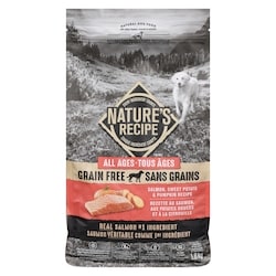 Nature's Recipe Natural Dog Food All Ages Salmon, Sweet Potato & Pumpkin Recipe 1.8 kg, $1.00/100g