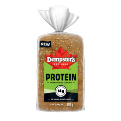 Dempster Loaf Protein With Whole Grains 600 g, $0.75/100g