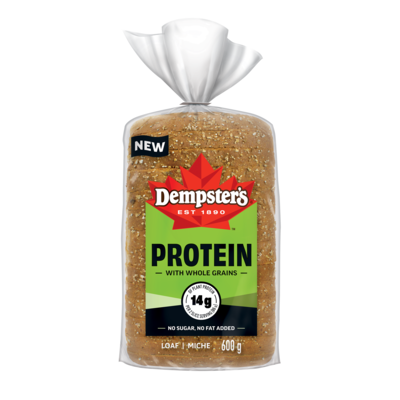 Dempster Loaf Protein With Whole Grains 600 g, $0.83/100g
